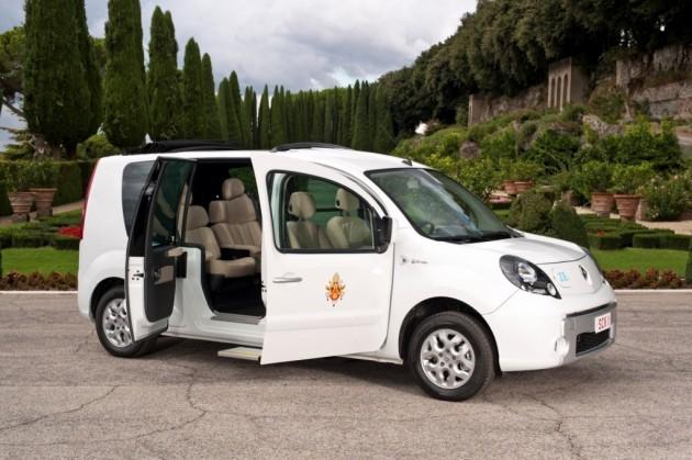 Le pape Benoît XVI va rouler en Renault Kangoo ZE