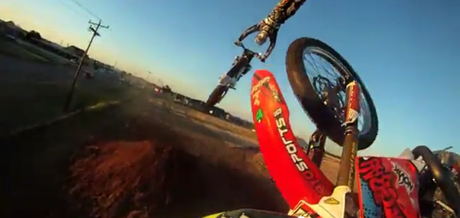 Brett Cue whip avec une GoPro
