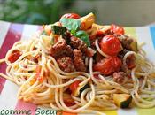 Spaghettis bolognaise petits légumes