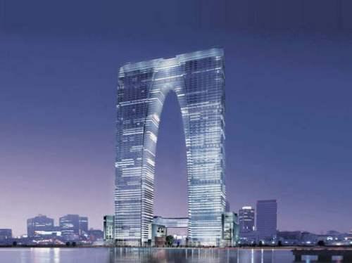 Un joli building en forme de pantalon, c’est à Suzhou en Chine
