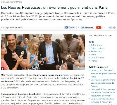 Les Heures Heureuses, un événement gourmand dans Paris