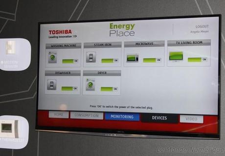 IFA 2012 : Toshiba montre sa solution écologique Home Energy Management Services contrôlée par smartphone, tablette, PC ou TV