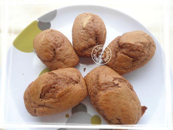 madeleines au petit suisse et nutella