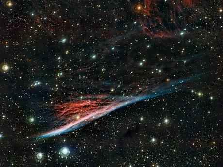 The Pencil Nebula, a strangely shaped leftover from a vast explosion