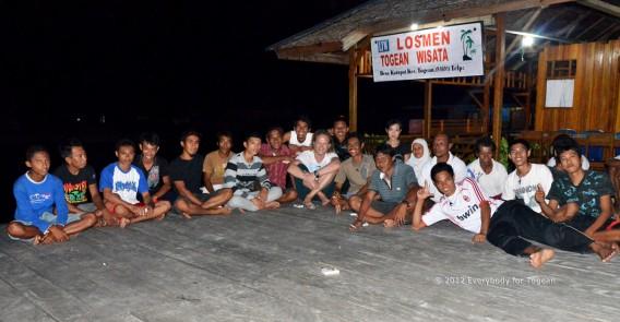 Réunion du groupe de travail EVERTO à Katupat (îles Togian, Sulawesi Centre, Indonésie)