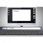 Un clavier intégrant un écran pour voir ce que l’on tape