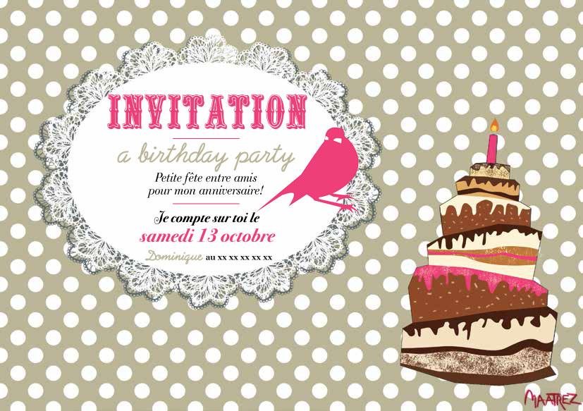 Carte d'invitation | À Voir