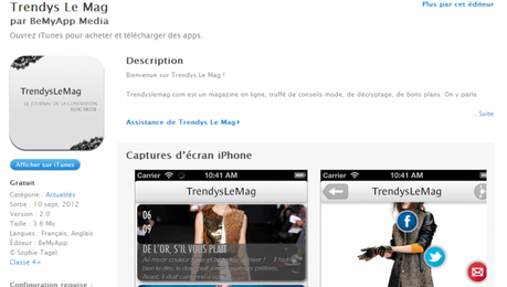 Découvrez l’application Trendyslemag sur l’App Store