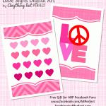 {Free Printable} Love Signs Digital Art