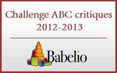 Challenge ABC critiques 2012-2013