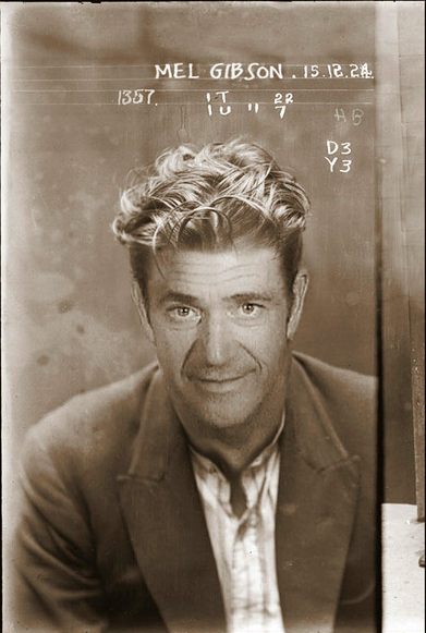 [Photos] Les années folles transposées à des stars comme Mel Gibson et Lindsay Lohan { The 1920′s Doubles Of Infamous Celebrity Mugshots }