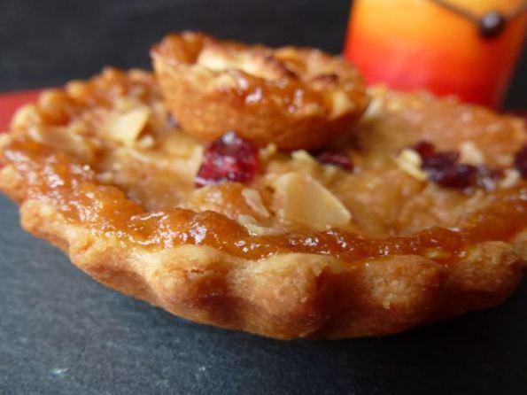 Tartelettes aux pommes et pacanes (noix de pécan)