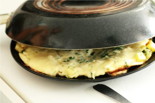 omelette retournée