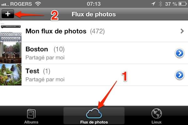 iphone ipad flux photos partager iPhone   iPad iOS 6 : dix astuces 