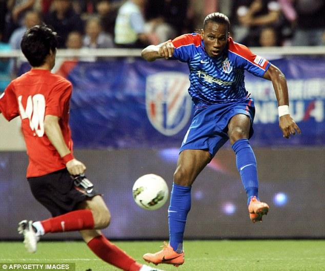 Carry on playing: Drogba is continuing to play despite a pay dispute