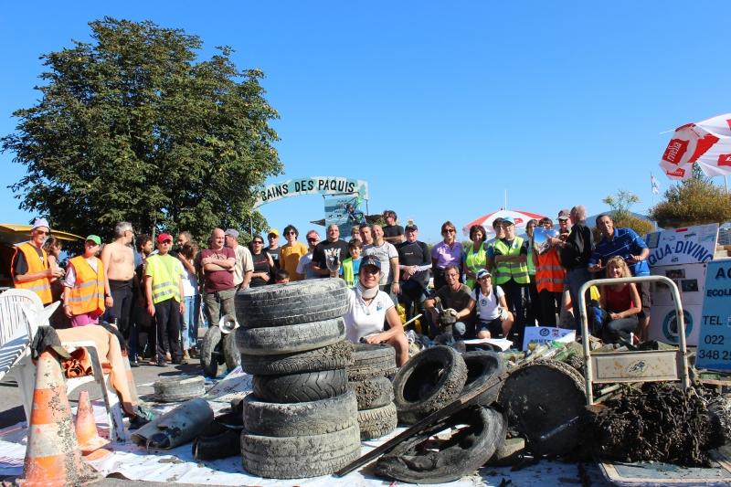 nettoyage du lac 2012,genève,dans les rues de genève,lac léman,ordures,déchets