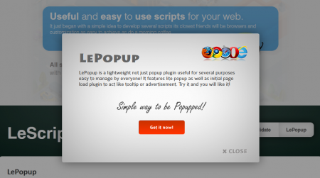 Plugin WordPress lepopup