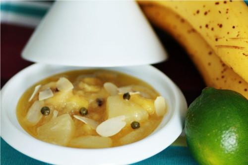 salade fruit tiède banane poivre vert