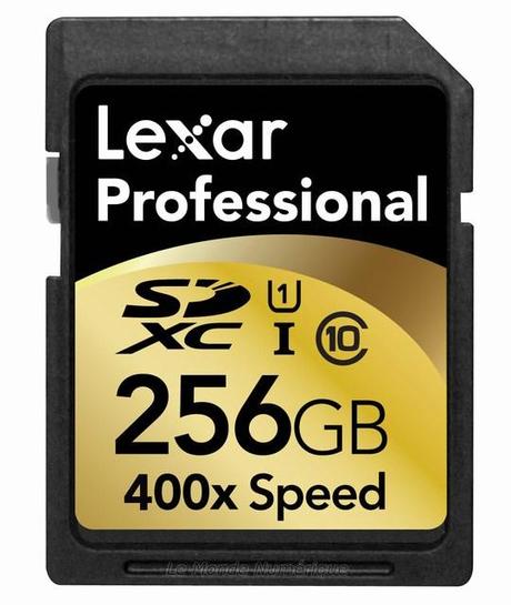 La première carte mémoire SDXC d’une capacité de 256 Go par Lexar La première carte mémoire SDXC d’une capacité de 256 Go par Lexar