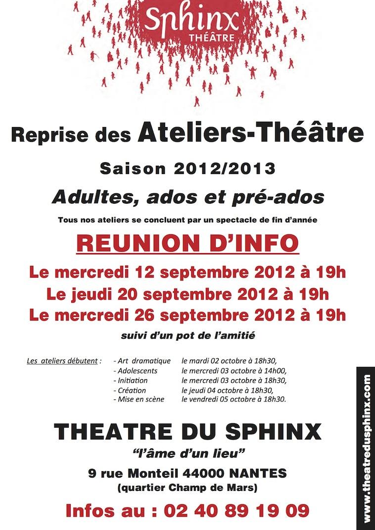 Théâtre du Sphinx : ateliers théâtre