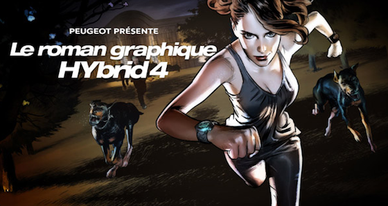 Peugeot : l’HYbrid4 en mode comics