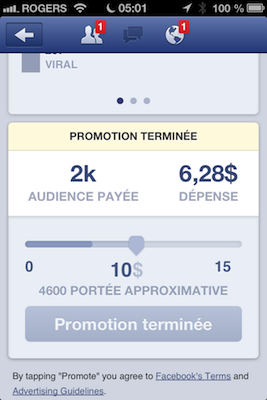 gestionnaire pages facebook iphone promotions Gestionnaire de Pages Facebook: mise à jour de l’application iPhone et iPad