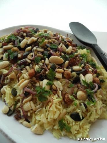 Riz aux graines et au safran