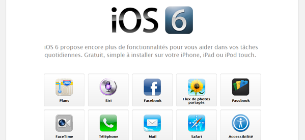 iOS 6 est disponible en version finale