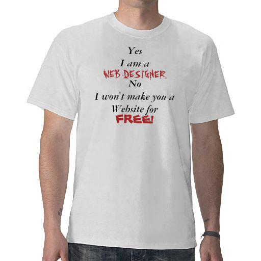 Le t-shirt du webdesigner exaspéré
