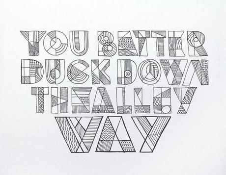 Revenir à l'essentiel : Senna Leandro reprend le Subterranean Homesick Blues de Bob Dylan à la main - Typo