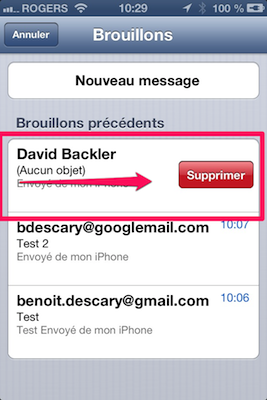 ios6 iphone mail 5 iPad   iPhone iOS 6 : Comment accéder rapidement aux brouillons [Mail]