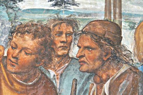 fresque de Sodoma au sein de l’Abbazia di Monte Oliveto Maggiore