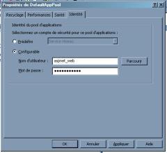 IIS, recyclage et pool d'applications en .NET