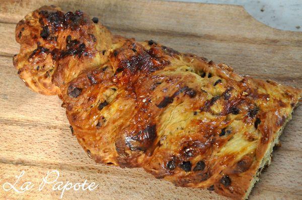 Brioche tressée aux pépites du chocolat