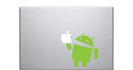 android eats apple