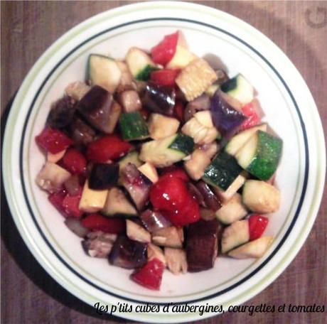le p'tits cubes d'aubergine