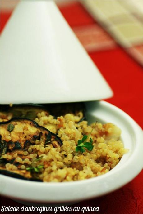 salade aubergines grillées au quinoa