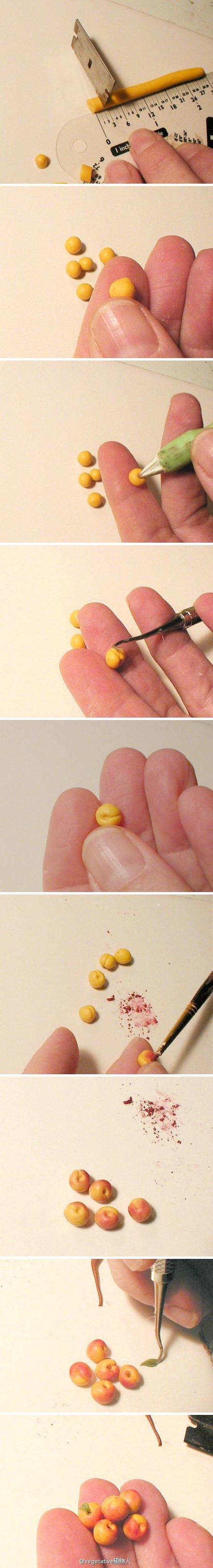 Tuto : Faire des abricots en pâte polymère