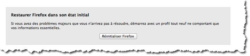 Comment réinitialiser Firefox facilement.