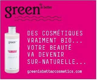 Green is better cosmetics, nouvelle marque Bio.