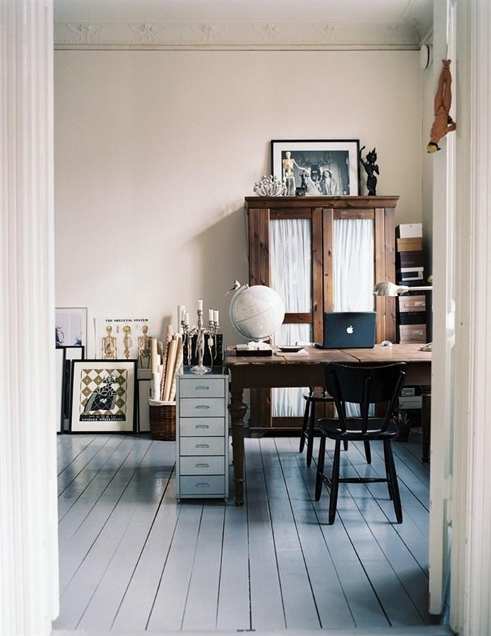 Un bureau rustique à la scandinave !