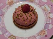 Bavarois framboise fiancier pistaché Raspberry bavarian cream pistachio cake