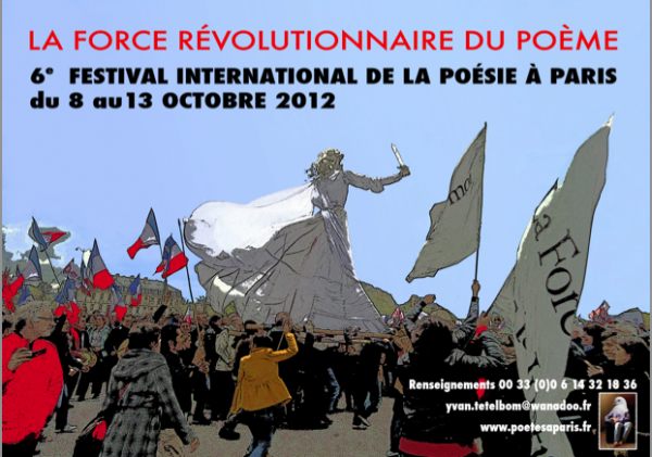 6eme Festival International de la poésie à Paris du 8 au 13 Octobre 2012