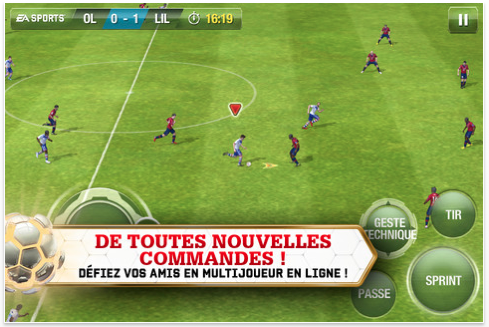 FIFA 13 disponible pour iPhone, iPod touch et iPad