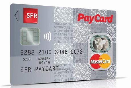 SFR PayCard, la carte de paiement PayPass sans contact par SFR