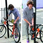 Toi aussi enroule ton vélo autour d’un poteau !