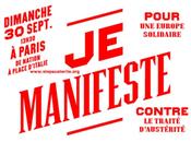 septembre Manifestaion Pour Europe solidaire, pacte budgétaire