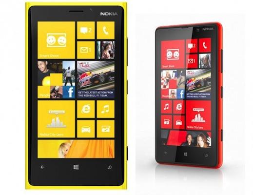Un date de sortie et des tarifs pour les Lumia 920 et 820
