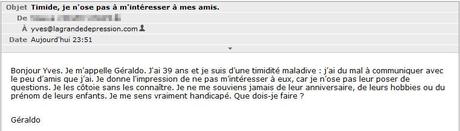 question Géraldo : « Je ne connais pas mes amis ! Que faire ? »