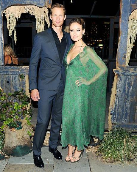Alexander Skarsgard and Olivia Wilde at the Calvin Klein “Encounter” launch party (September 27, 2012, NYC)(HQ). (Source:  Superior Pics via hotthreaddotnet twitter)